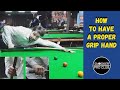 Snooker coaching tips - How to have a proper grip hand (improve snooker technique/cue action) Fast!