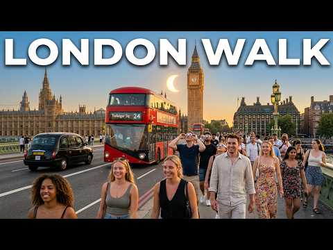 🇬🇧 LONDON WALK 🌒 LONDON SOLAR ECLIPSE 2026 HUGE Crowds Witness A Rare Eclipse | 4K