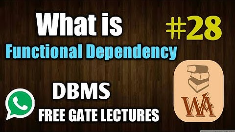 functional dependency in dbms with example | functional dependency in hindi | DBMS lectures | #28
