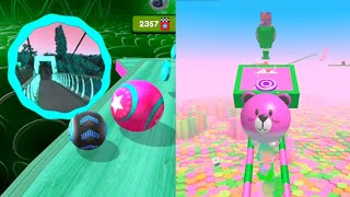 Going Ball vs Action Ball, walkthrough gameplay , IOS Android Ball Colour Run New Update ( part:165) screenshot 3