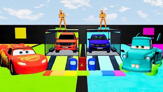 McQueen Impossible Maze Runner | Cars Teleportation - Maze vs Car | Cars Challenge #2 - BeamNG.Drive screenshot 4
