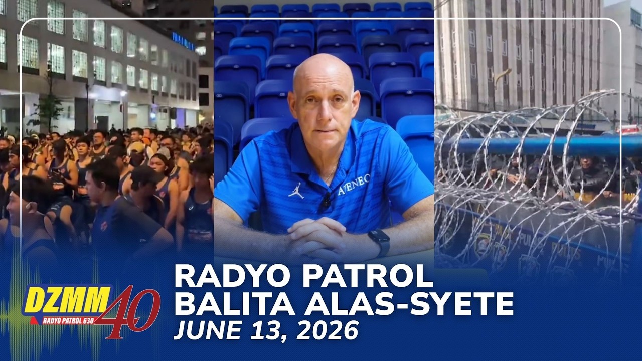 Radyo Patrol Balita Ala-Syete Weekend | DZMM Teleradyo (13 June 2026)