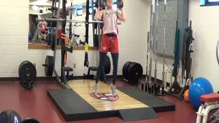 SLU Saints Hockey - Double Dumbbell Split Jerk