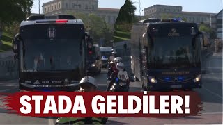Beşikaş ve Fenerbahçe derbi için stada geldi |  Sizce kaç kaç biter?