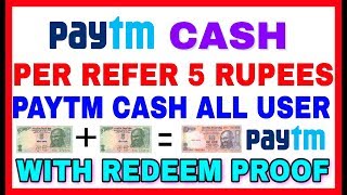 [New App] Per refer 5 rupees Paytm cash instantly all user with live Redeem proof screenshot 4