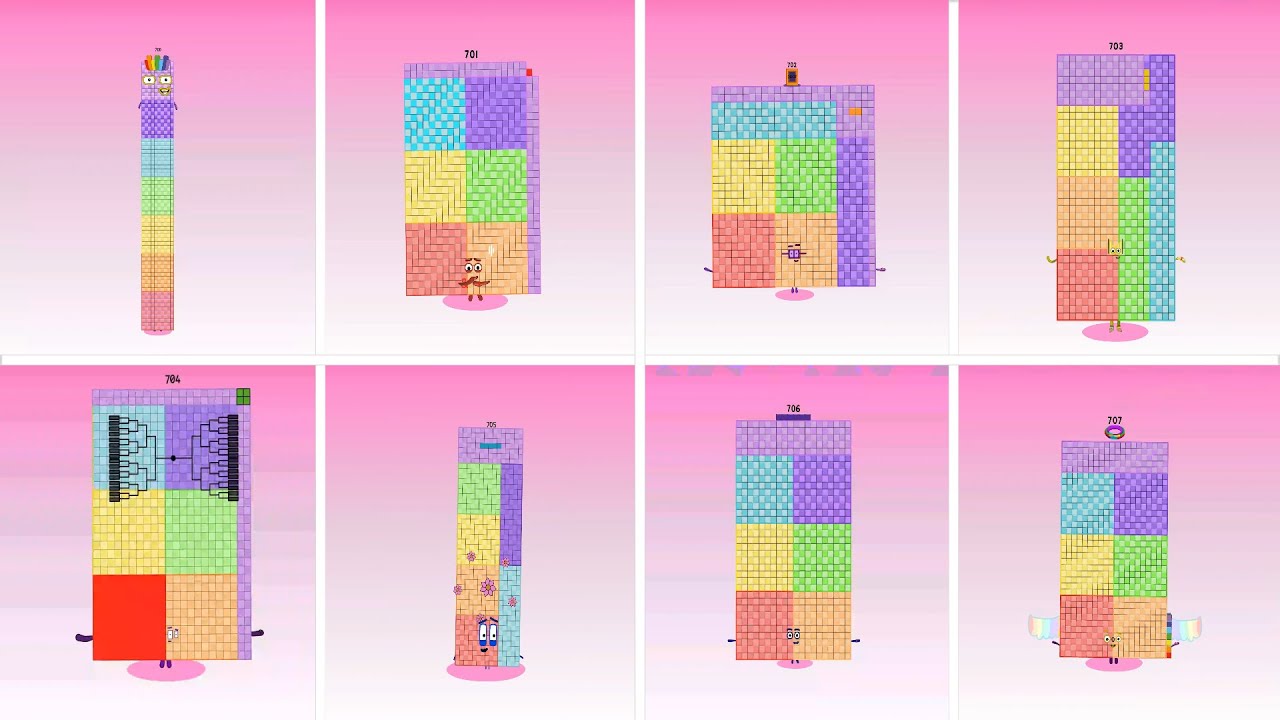 Sprunki OC Numberblocks 700 to 707 | Compilation Incredibox 