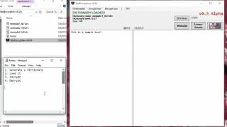 How to use TextEncryption v0.3 Alpha - Generate and use a dictionary