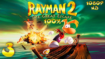 Rayman 2: The Great Escape (PC) - 1080p HD (100%) Walkthrough Level 3 - The Marshes of Awakening