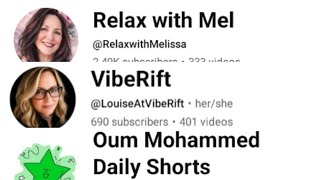 SHOUTOUT YTFAMILY WHO WATCH BAR  C. PT. 4 ft. @RelaxwithMelissa @LouiseAtVibeRift  @OumMohammed_360 