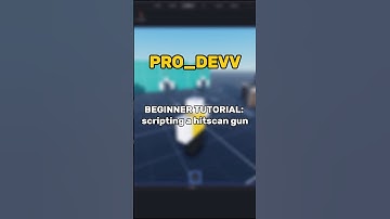 HITSCAN RAYCASTING GUN IN ROBLOX STUDIO #roblox #robloxscripting #raycast #robloxstudiotutorial #lua