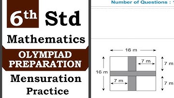 Olympiad  Class 6 Mathematics | Mensuration |  Practice,Test | Olympiad Exam Preparation