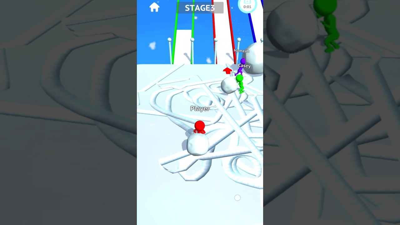 Snow Race 3D: Ice Bridge Run - Gameplay Walkthrough Part 5 Stickman Snow Run Race - Android Gameplay
