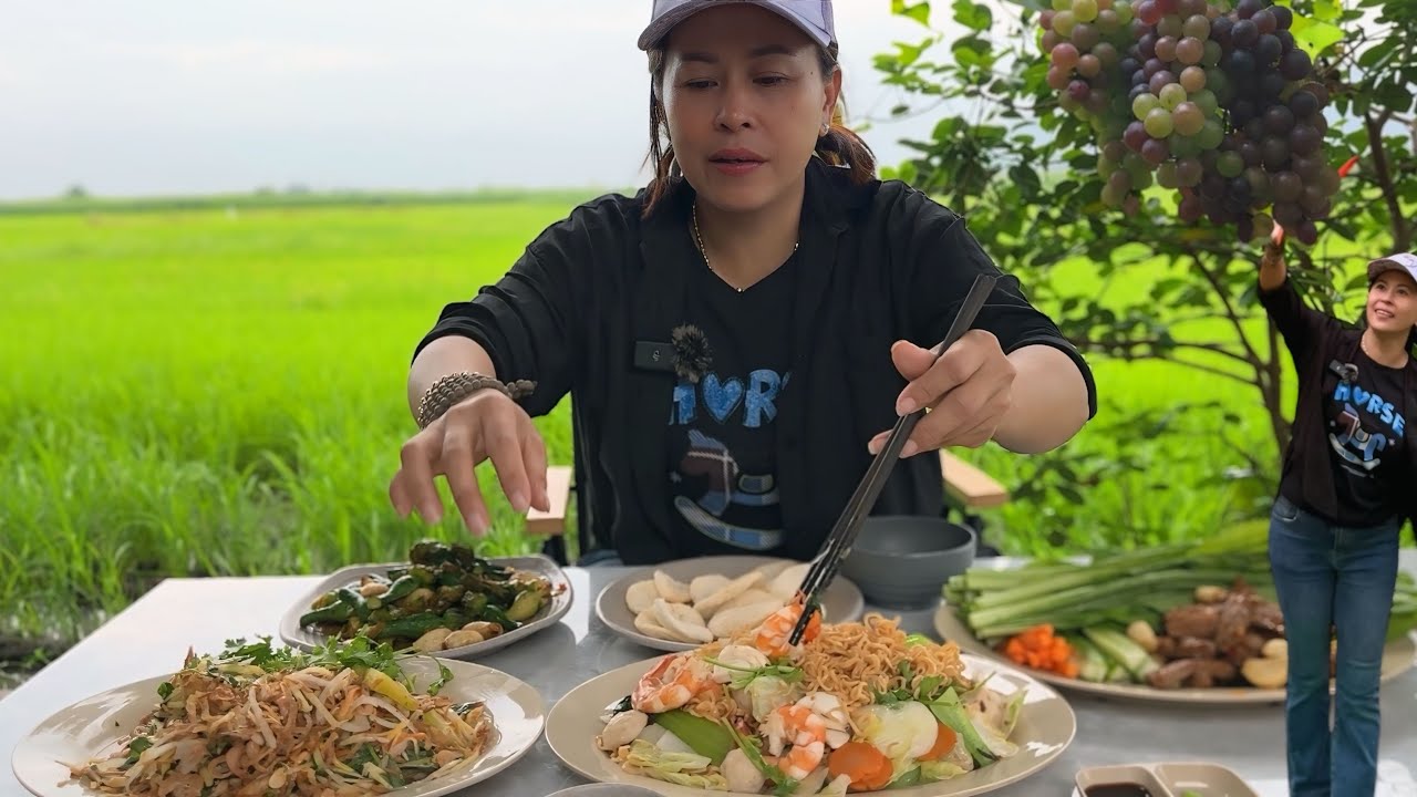 VƯỜN NHO SIÊU TRÁI •MÓN NGON , CẢNH BAO ĐẸP
