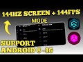 Unlock 120fps Android + 144hz 144FPS No-Root 100% Working | Max FPS Fix Lag - No Root