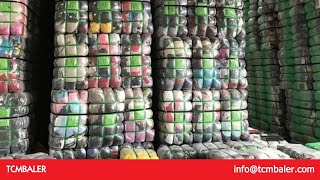 automatically textile bale packing machine