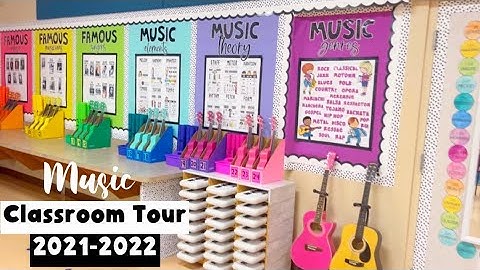 ✨CLASSROOM TOUR✨ Colorful K-5 Music Room🌈🎵 2021-2022