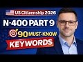 🇺🇸🎯 N-400 Part 9 – 90 Keywords You MUST Know for US Citizenship Interview 2026