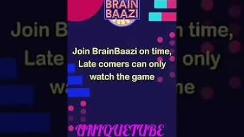 Brain Baazi cheatcode for 26 June 2018 at 1 pm