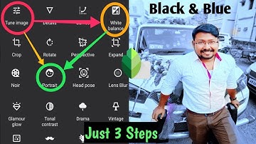 Snapseed - Just 3 Steps Dark And Blue Effect edit easily 🔥🔥 || Snapseed photo editing