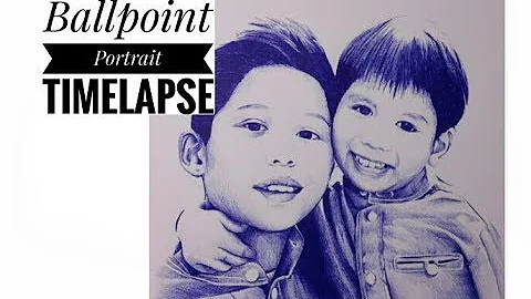 Brothers - Ballpoint Portrait Timelapse by Gillan ...