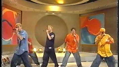 N Sync perform Tearin
