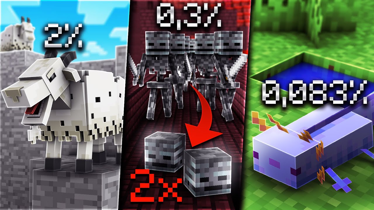 ✔ Die 10 seltensten Dinge in Minecraft | LarsLP