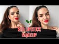 RED LIP NEW YEARS EVE MAKEUP LOOK | MY PERFECT RED LIPSTICK