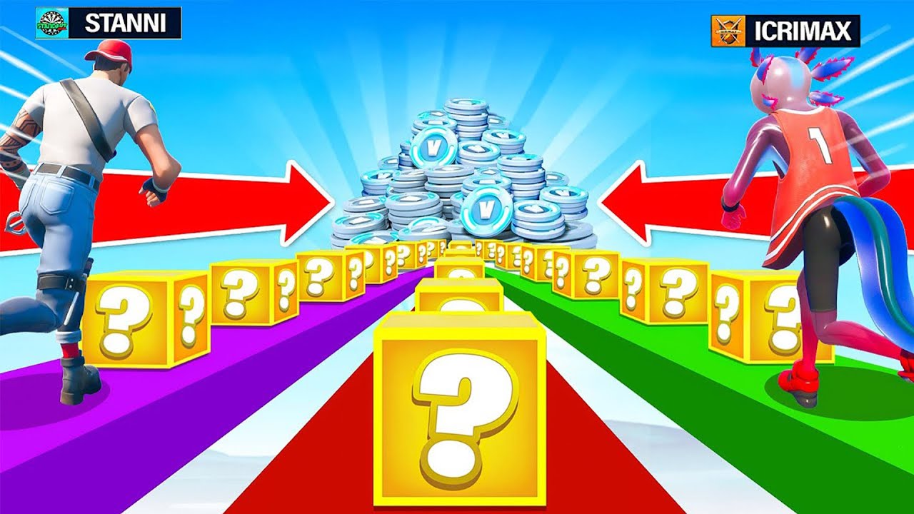 FORTNITE LUCKY BLOCK RACE gegen iCrimax!