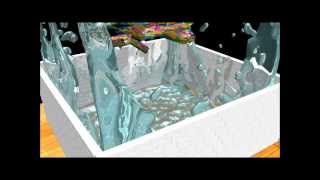 Blender HD fractures and particles test
