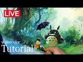 토토로페인팅-totoro drawing-Totoro watercolor illustration -となりのトトロ-[ERUDA]