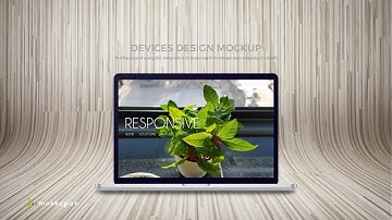 Laptop Powerpoint Perspective Mockups