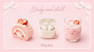 [playlist] 🍓 Strawberry Cream Earbuds Café 🎧 Sweet Focus · Cozy Study · Pastel Vibes screenshot 5