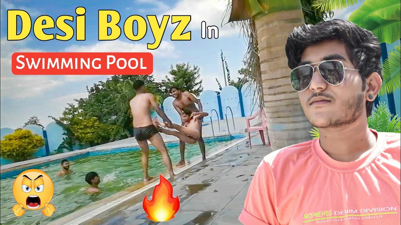 Desi Boys In Swimming Pool 🔥 गांव के लड़के स्विमिंग पूल में 😳 फिर मचा धमाल 😈