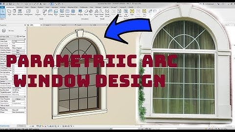 Arch Window Family creation with parametric materials