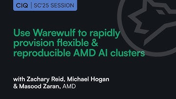 Use Warewulf to rapidly provision flexible and reproducible AMD AI clusters