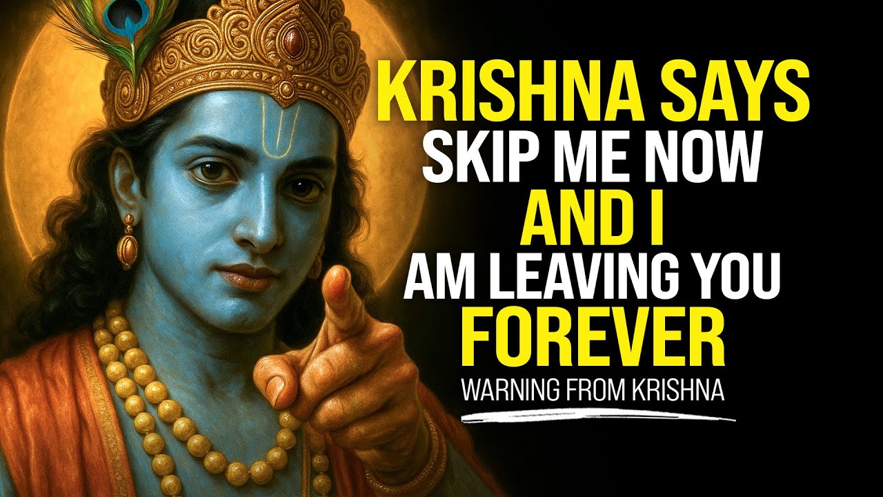 Krishna's Warning, Skip Me Now and I Am Leaving You Forever | Krishna Message Now