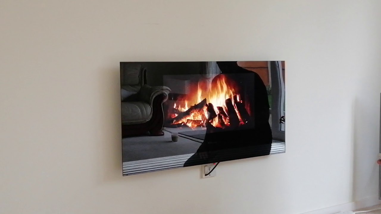 Dimplex living art electric fire - YouTube