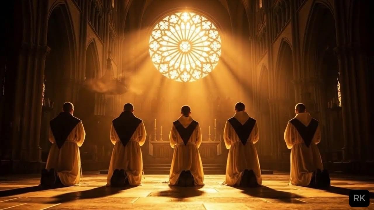 🌌 Night Held in Sacred Calm | Gregorian Chants for Sleep & Prayer ✝️ Pure Heart Prayer