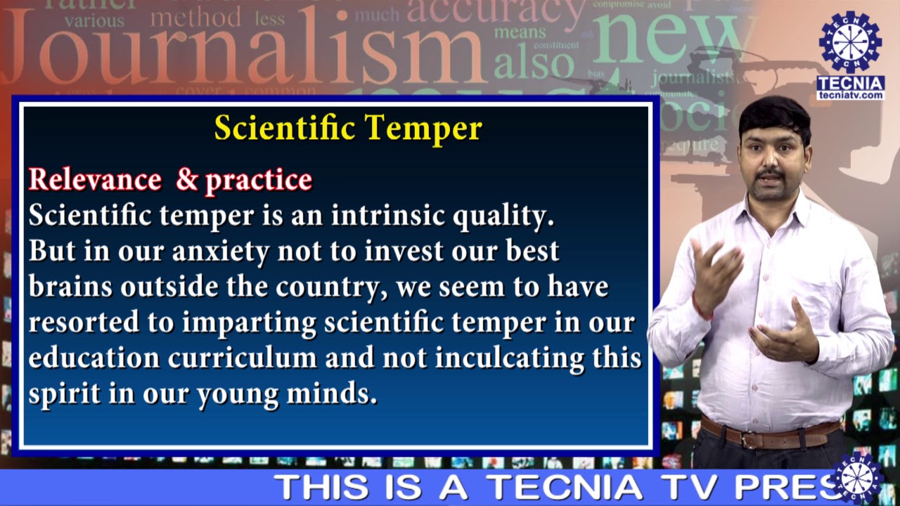 Scientific Temper | Mr.Balkrishna Mishra(Asst. Prof.)| BA(J&MC) TIAS on Tecnia TV