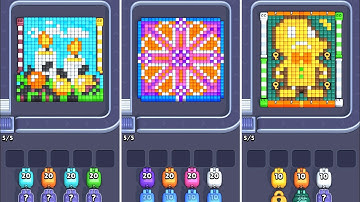 Pixel Flow Level 77-78-79 Game Walkthrough IOS