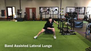 Band Isted Lateral Lunge