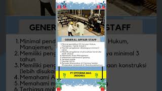 Lowongan Kerja PT Epiterma Mas Indonesia #shorts #loker #lowongan #lowonganjabodetabek