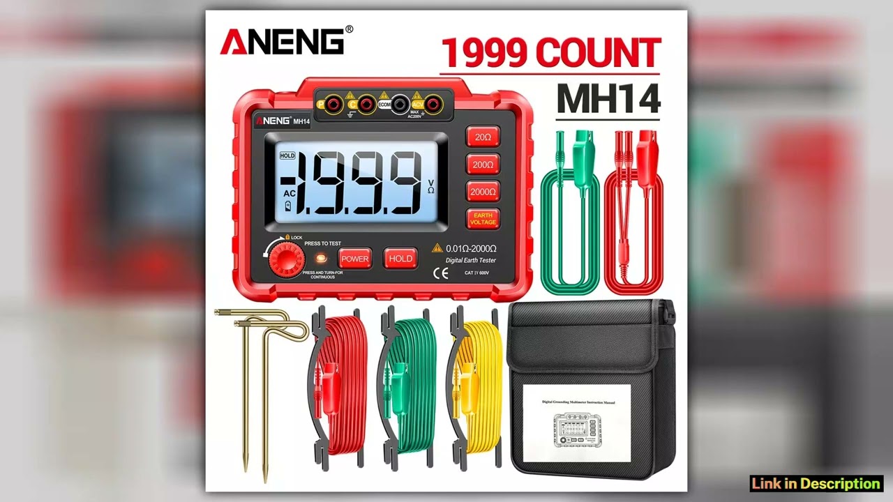 ANENG MH14 Digital Resistance Meter Ground earth tester Ohm Resistance Megohm Testers Meter Megohmm