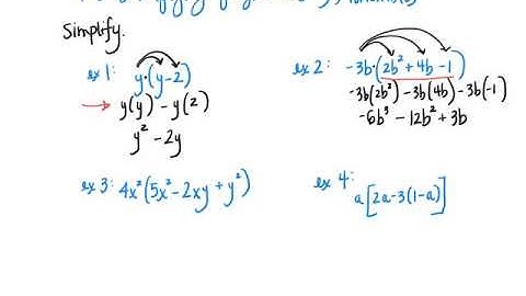 Multiplying Polynomials by Monomials (Section 4-5)