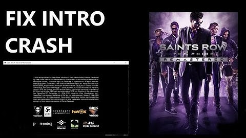 SAINTS ROW THE THIRD REMASTERED Crash After Intro