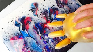STUNNING Flowers & Balloon Roll | AB Creative Acrylic Pouring Tutorial - Heather Mader Collab