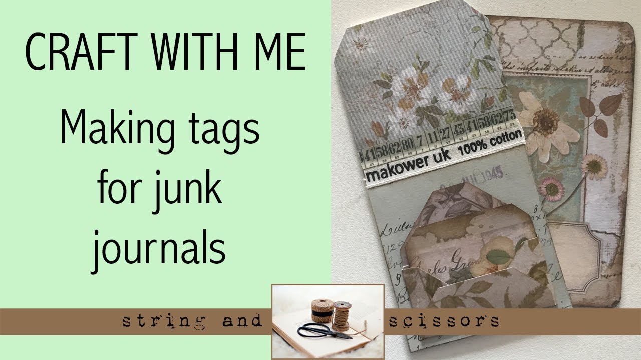 Craft with me: Making tags for junk journals - YouTube