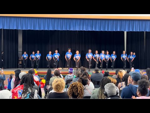 WTTS STEP TEAM performing at Stephenson Middle School’s Black History Expo