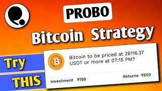 Probo Bitcoin Tricks😳|| probo app se paise kaise kamaye| Real11 app | probo Bitcoin prediction screenshot 1