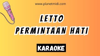 Letto - Permintaan Hati | Karaoke No Vocal | Midi Download | Minus One